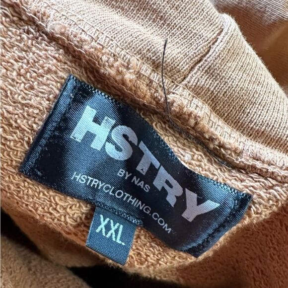 NWT HSTRY by NAS Brown Graphic Hoodie Sweatshirt “We All God’s Children” Size 2X - Picture 4 of 6